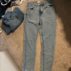 Superdown Vintage Blue Straight Denim Jeans
